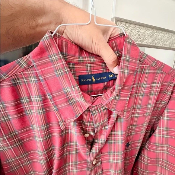 Men's Red Plaid Shirt - Picture 3 of 3